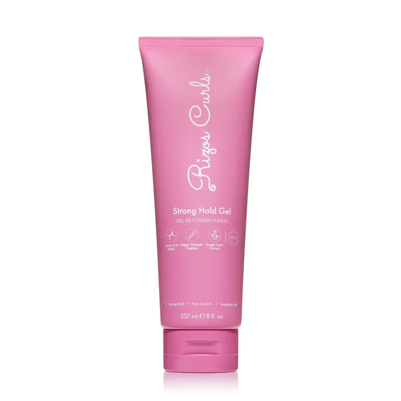 Rizos Curls Strong Hold Gel for flake-free, weightless hold, frizz control, enhanced definition & shine