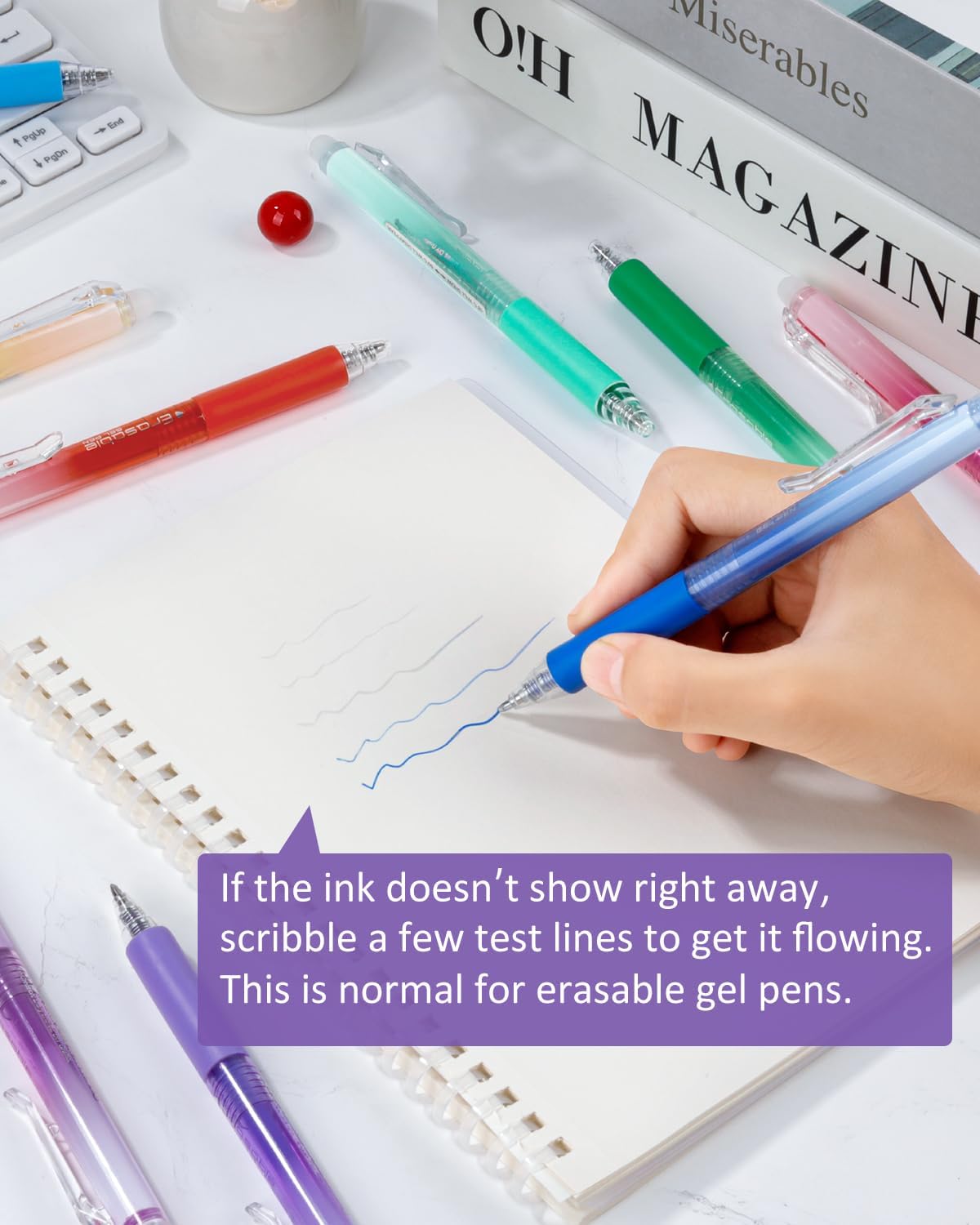 12colors Retractable Erasable Gel Pen Set - Back to School, Reusable Ink Pens for College & Elegant Students, Note Taking Tools, Reusable Pen, Class Reward Gift Idea, School Supplies