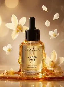 Amber Kiss Perfume Oil - 30 ml - Women's Fragrance Oil - Sugary Notes - Jasmine, Orchid - Woods  - Amber - Vanilla - Musk