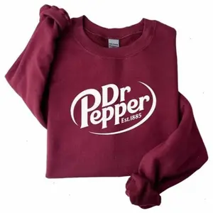 Dr. Pepper Sweatshirt, Dr Pepper Lover, Dr Pepper Gift, Gift for Girlfriend Cotton Clothing Comfort Fabric