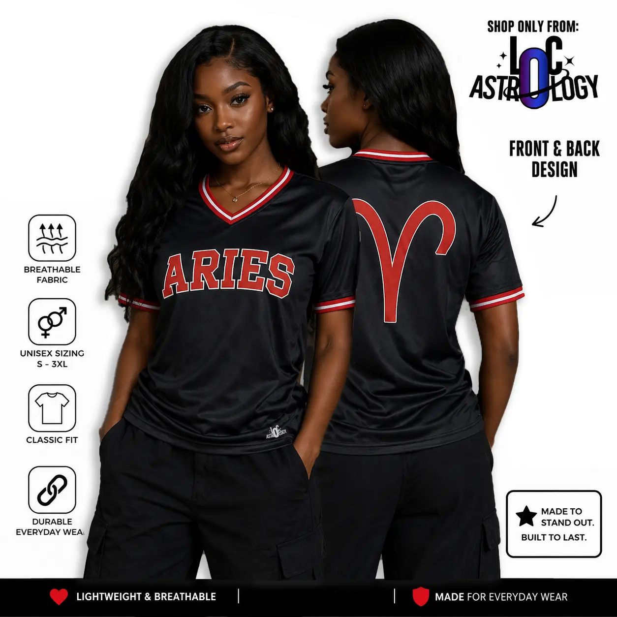 Zodiac Jersey, Astrology Breathable Athletic Jersey, Front & Back Summer Design Sports Clothing Sports Wear Set