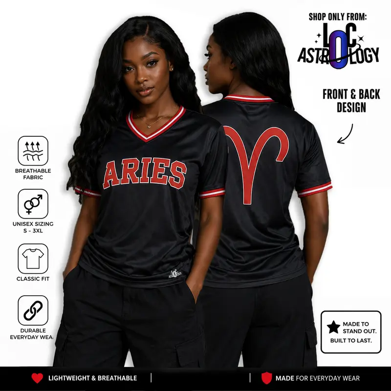 Zodiac Jersey, Astrology Breathable Athletic Jersey, Front & Back Summer Design Sports Clothing Sports Wear Set