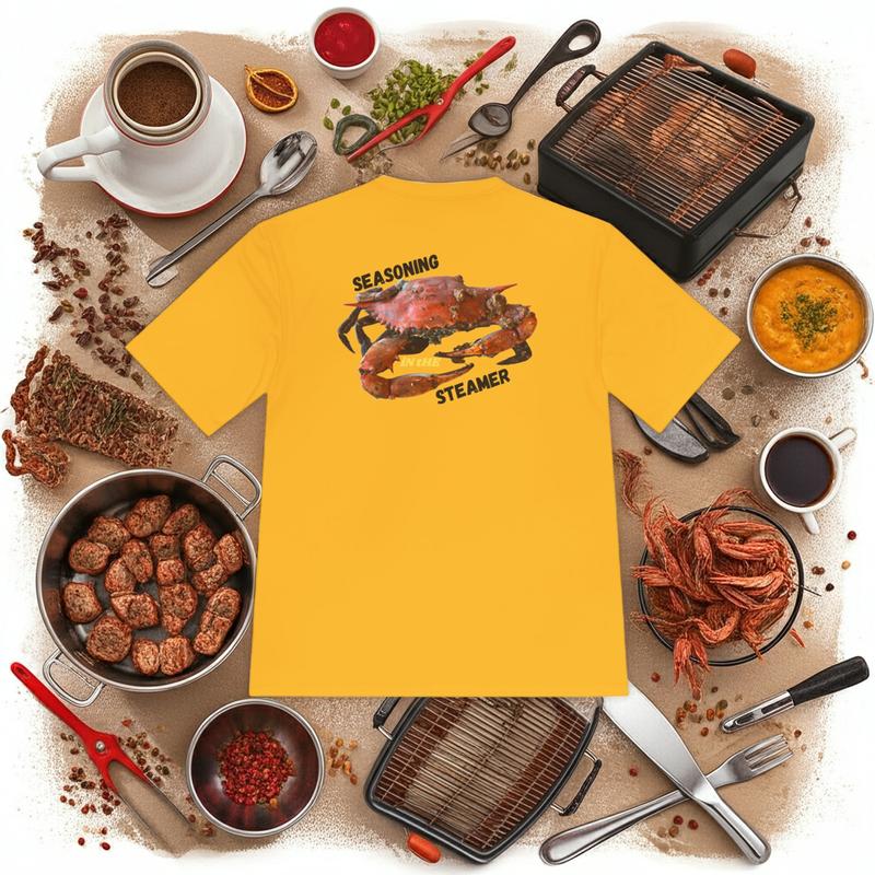 Eastbound Unisex T-Shirt with Steamed Crab Graphics Eastbound Unisex T-Shirt with Steamed Crab Graphics