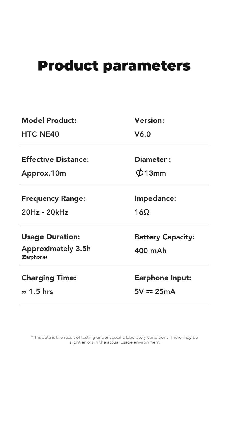 HTC NE40 Wireless Earphones Bluetooth 6.0, LED Display High Fidelity, for Gaming, Office, Sports, Music & Phone Calls TWS Earbuds , IPX5 Waterproof Earphones, Built-in Microphone In Ear Earphones HTC NE40 Wireless Earphones Bluetooth 6.0, LED Display High Fidelity, for Gaming, Office, Sports, Music & Phone Calls TWS Earbuds , IPX5 Waterproof Earphones, Built-in Microphone In Ear Earphones