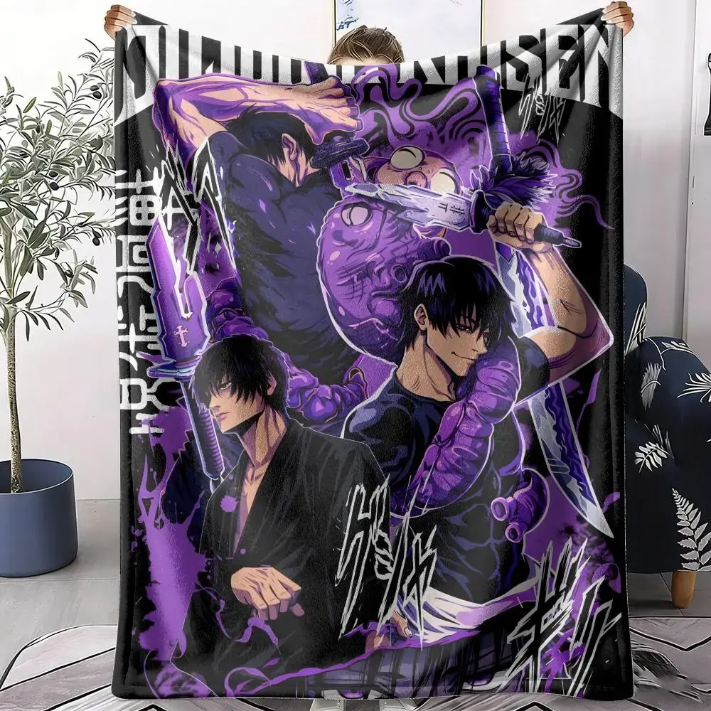 Jujutsu Kaisen Throw Soft Flannel Throw Summer Blanket Lightweight Cozy Nap Blanket for Sofa Bed Travel