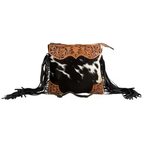 Tumbleweed Trail Fringed Hand-Tooled Bag Tumbleweed Trail Fringed Hand-Tooled Bag