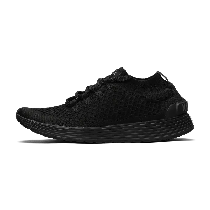 NOBULL Women's Allday Knit Shoe in Triple Black - Everyday Walking Sneaker, Comfortable Slip-On Shoe, Casual Trainer
