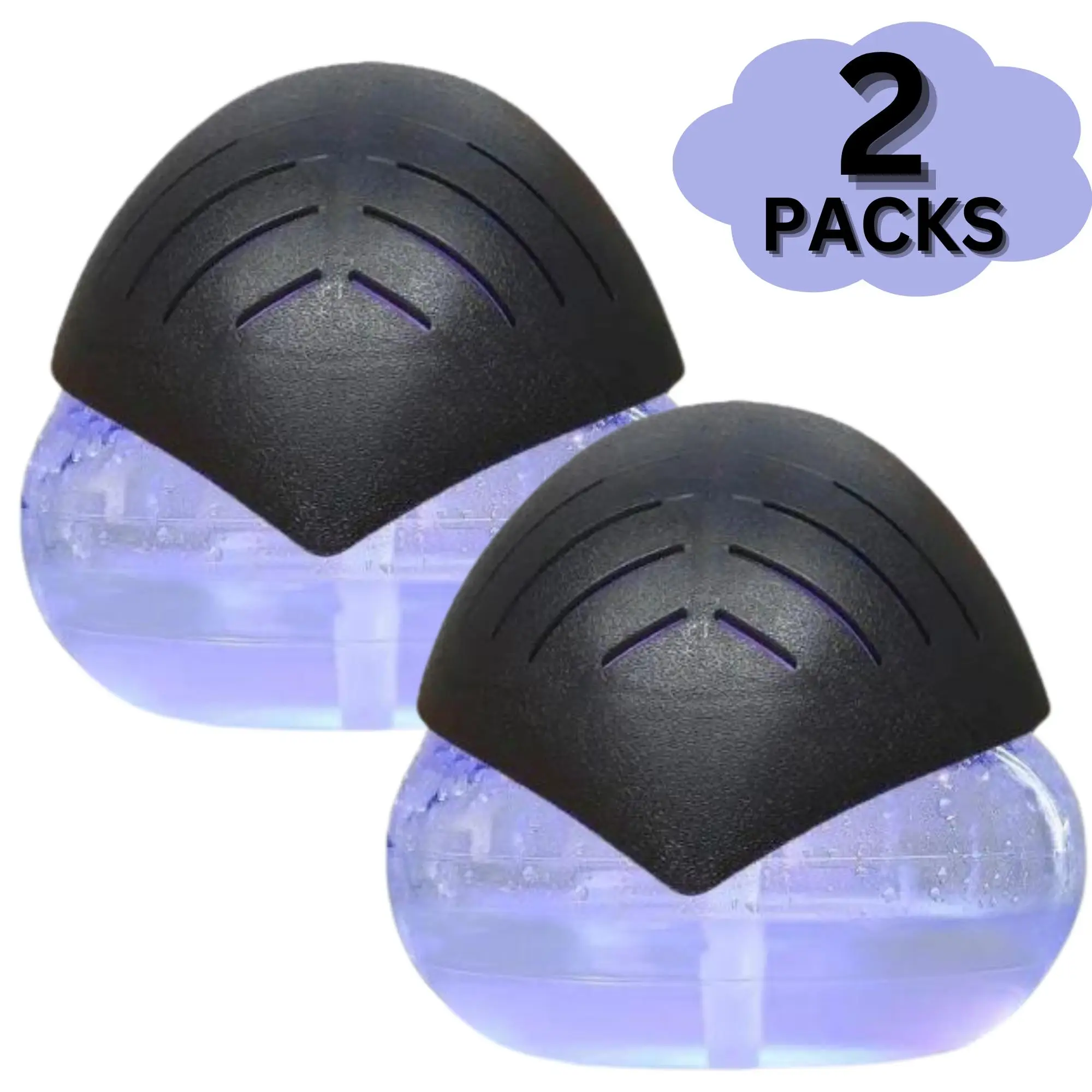 2 Packs Air Purifiers with LED Lights for Bedroom, Humidifier Room Appliances, Water Filter Air Purifier for Home, Aroma Diffuser with LED Light