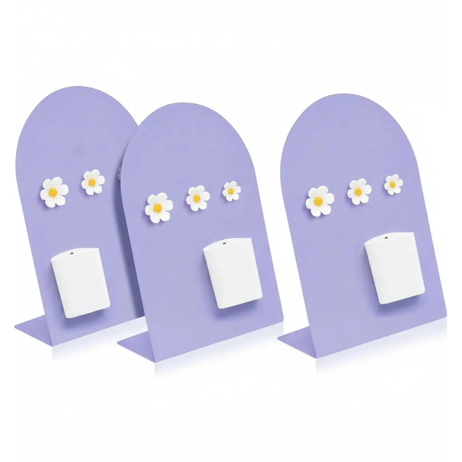 3pcs Magnetic Memo Board with Stand - 8x11in Metal Bulletin Board, Floral Pins, Pen Holder, Desk Storage Organization Accessory for Home Office Dorm, Easy to Clean (Family, Home & Kitchen Organization)