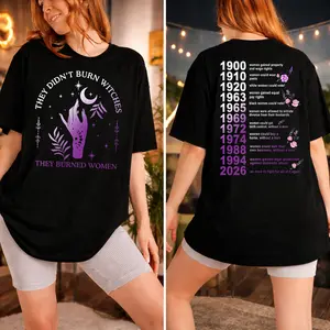 They Didn't Burn Witches They Burned Unisex Sweatshirt, Womens Right Shirt, Gift for Her on for Halloween, Witchy Feminist Hoodie 2025