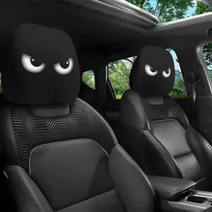 2Pcs Dual Holiday Car Headrest Covers - Halloween & Christmas, Universal Fit for All Vehicles, Unfilled with Eye-Catching Print, Easy Installation Auto Head Rest Protectors, Car Accessories, Auto Parts Accessories, Fun Interior Decor for Drivers,summervib