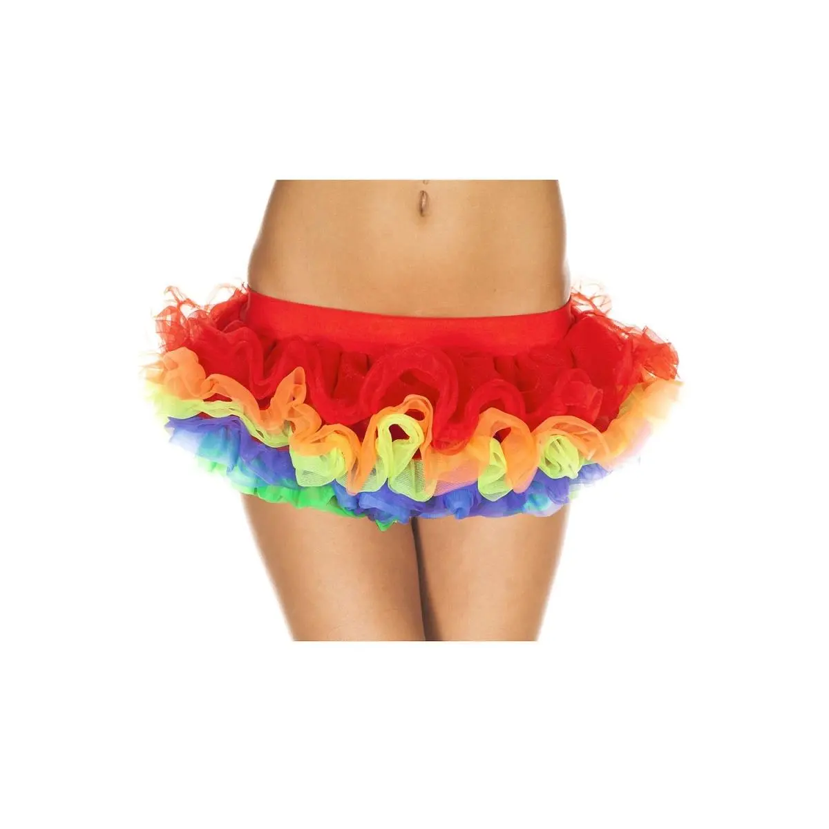 Music Legs 760-RAINBOW Rainbow Skirt - Rainbow