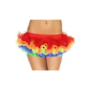 Music Legs  Rainbow Skirt - Rainbow