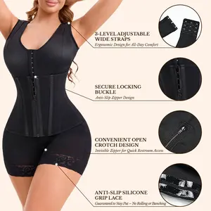 Fajas Colombianas Moldeadoras Overbust Shapewear For Women Tummy Control Full Body Shaper & Butt Lifter Post Surgery Compression Garment
