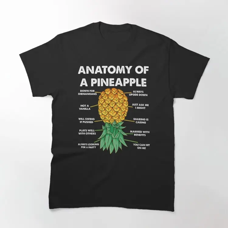 Anatomy Of A Pineapple Trending Tshirt