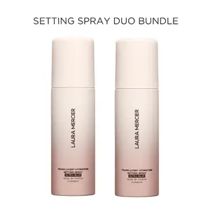Laura Mercier Translucent Ultra Blur Setting Spray Duo - 2 Pack Bundle, Hydrating, 24HR Moisture Control, Waterproof Makeup Fix Hydrate Organic Moisturizer