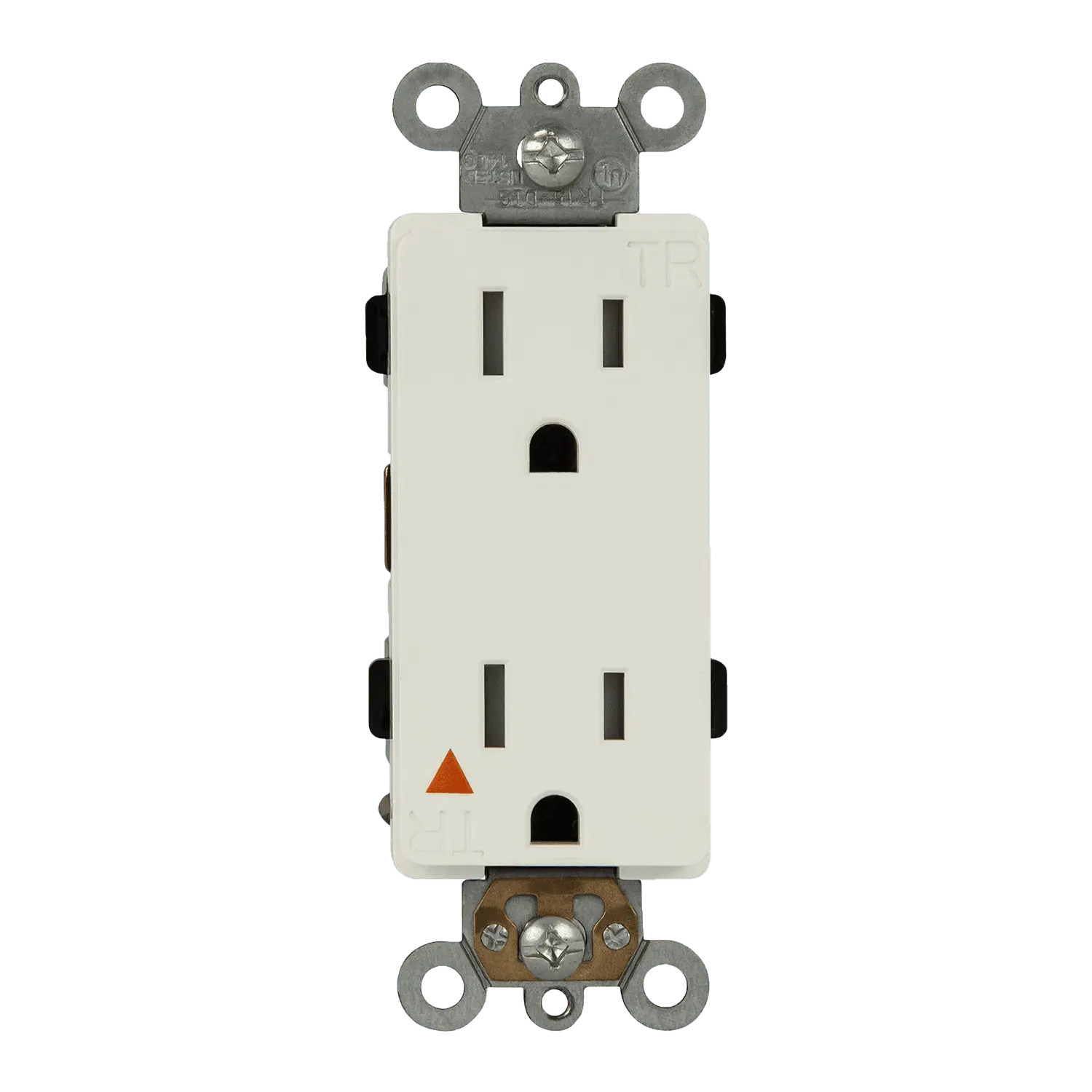Enerlites Isolated Ground 15A Tamper-Resistant Decorator Receptacle, 5-15R