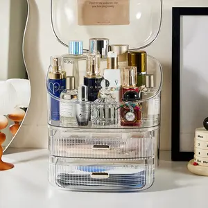 Dresser Cosmetics Storage Box Large Capacity Skin Care Products Shelf Perfume Lipstick Mask Box