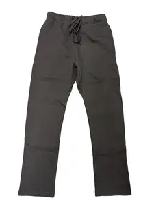 Uncuffed Retro 9 Style Vintage Sweatpants Charcoal Color Oversized Comfort & Style Perfect for Casual Outings & Everyday Wear