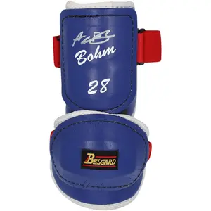 Alec Bohm Philadelphia Phillies Autographed Game-Used Blue Belgard Elbow Guard from the 2025 MLB Season - NF70450450 - Fanatics Authentic Certified