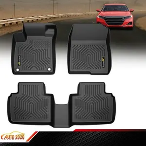 3D Floor Mats for 2018-2022 Honda Accord Sedan TPE Waterproof All Weather Liners