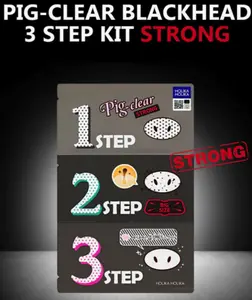 Holika Pig-Nose Clear Blackhead 3-Step Kit - STRONG