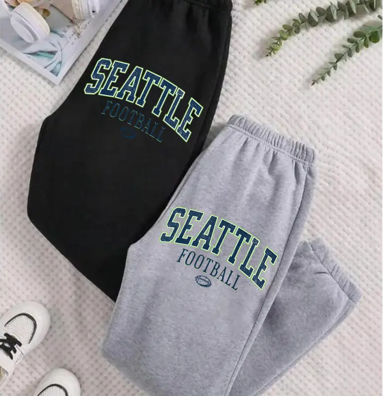 Vintage Seattle Football Sweatpants, Seattle Football Pants, Custom Football Pants, Gift for Seattle Fan, Football Sunday Sweatpants
