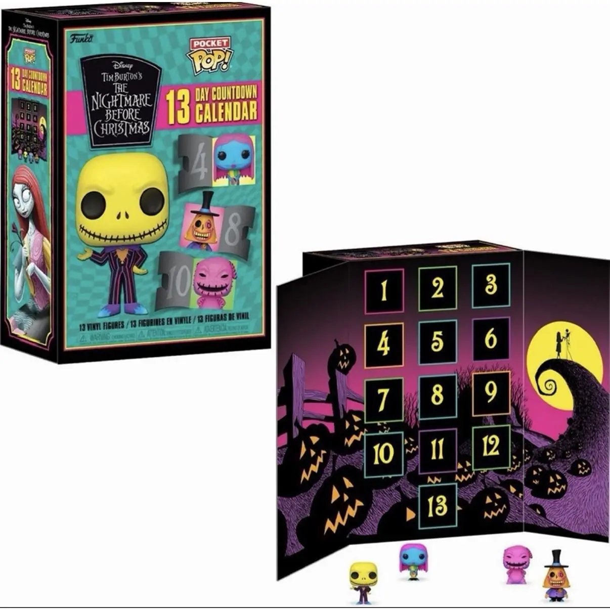 Funko Bitty Pop 13 Day The Nightmare Before Christmas Advent Calendar Christmas Halloween Collectible Figures