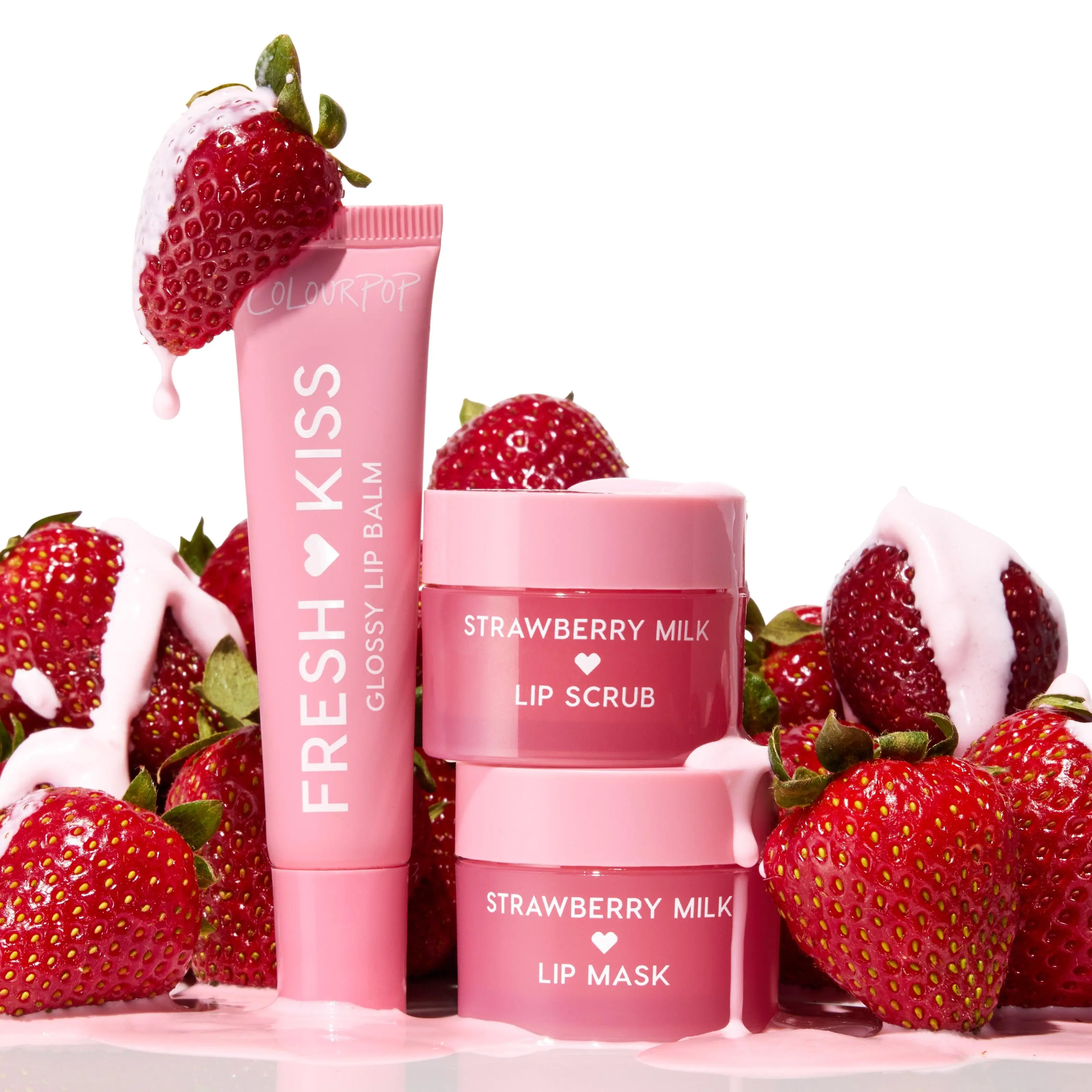 ColourPop Lip Care Kit - Lip Mask, Scrub, and Hydrating Glossy Balm