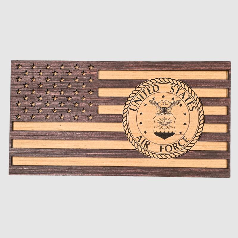 United States Air Force Wooden Flag – Handcrafted Tribute