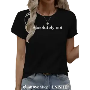 Women’s Comfortable Cotton Tee – Funny Quote Printed Shirt