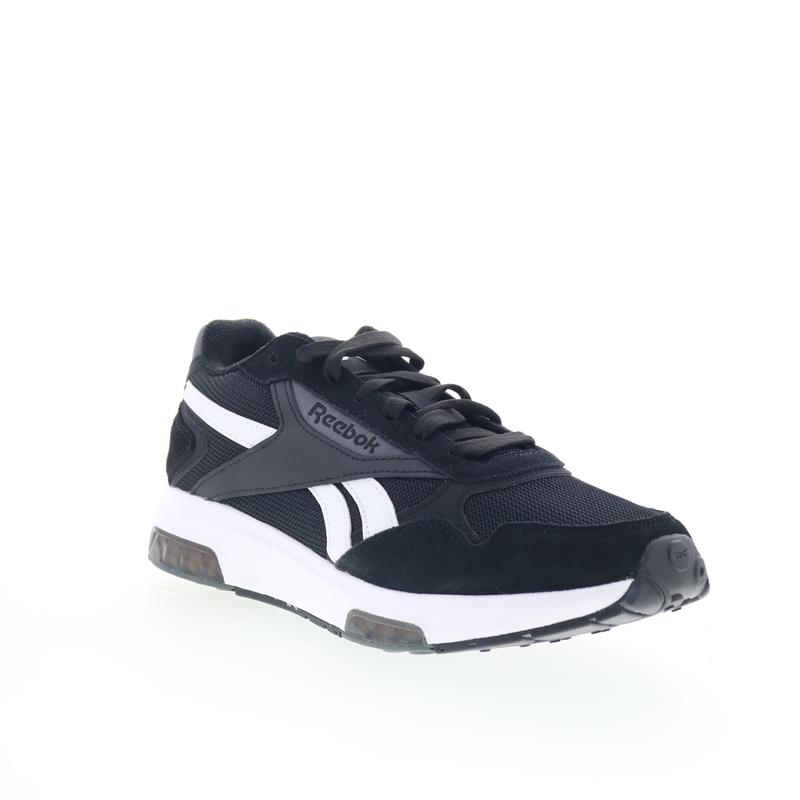 Reebok Glide DMX Womens Black Suede Lace Up Lifestyle Sneakers Shoes