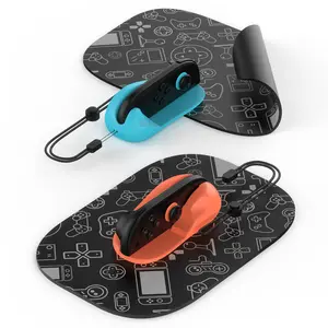 Magnetic Dual Mouse Set for Switch 2, Portable Mini Gaming Mouse Grip with Mouse Pad Accessory, Stable and Accurate Smooth Control (Pack of 2), Switch2 Left and Right Small Grip Mouse