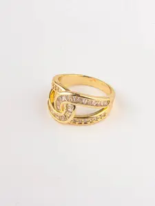 Gold Plated Stone Ring