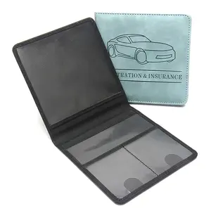 Car Registration and Insurance Holder Car Accessories Vehicle Glove Box Car Organizer Car Essential Document Card Wallet