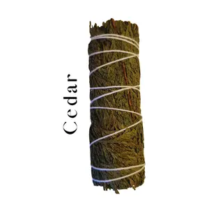 4” Cedar Smudge Stick – Ethically Sourced for Protection Renewal & Grounding Energy Cleanse Scented Aroma Ideal for Rituals Meditation. Gift Wholesale available