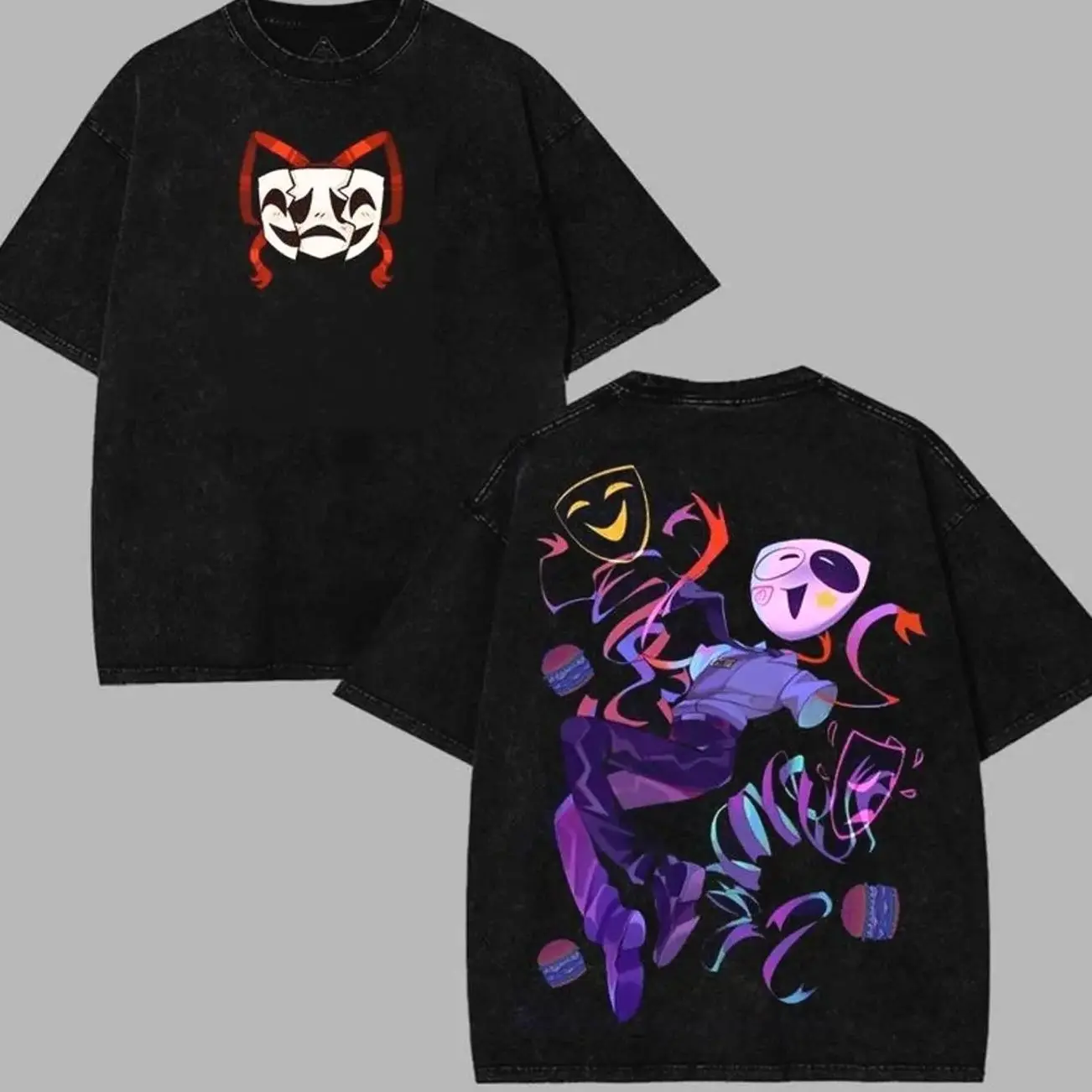 Gangle The Amazing Digital Circus T-Shirt, -Inspired Graphic Tee, Classic Cotton Floral Print Top, Casual Black Unisex Shirt, Gift for Fans