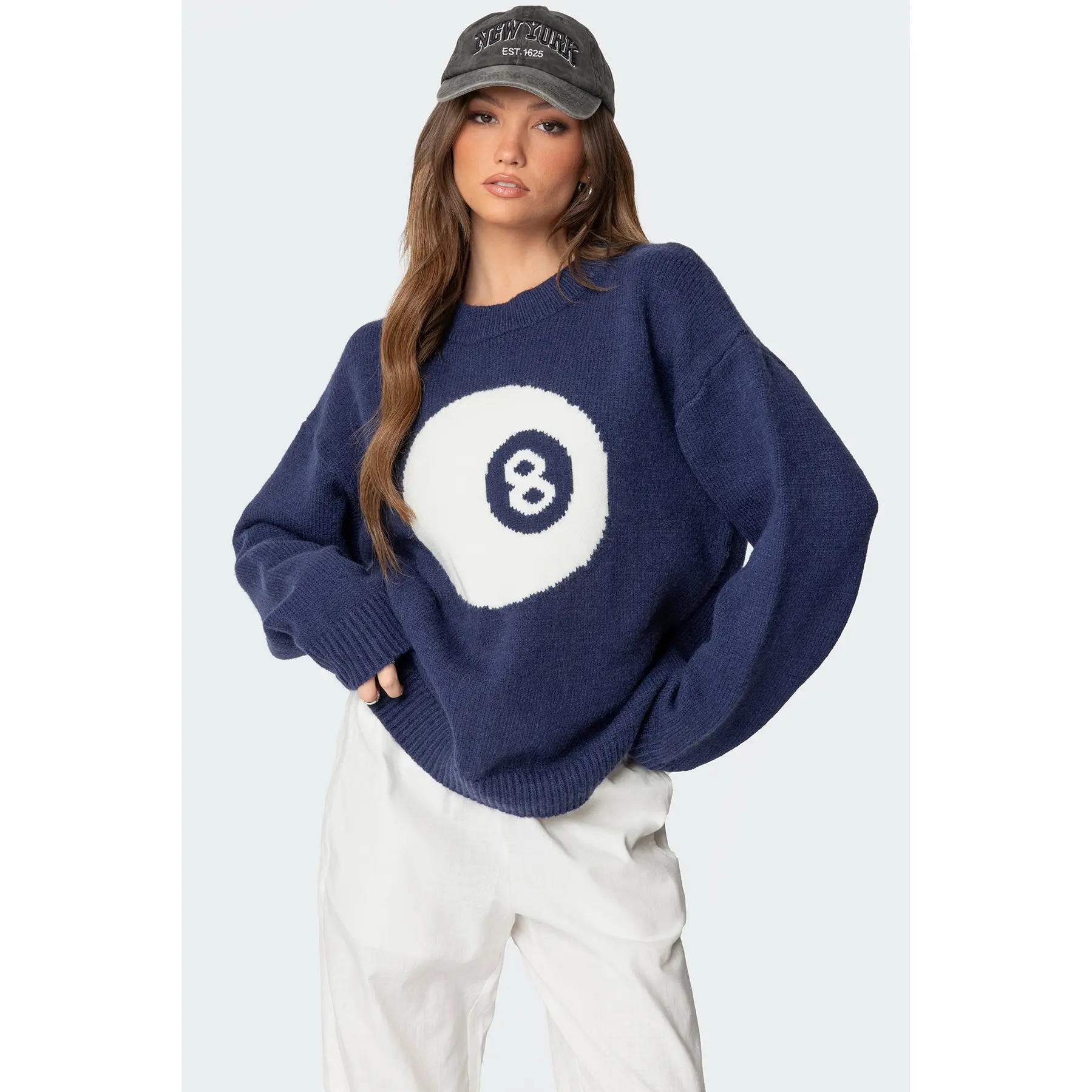 8 Ball Oversized Chunky Knit Sweater 8 Ball Oversized Chunky Knit Sweater