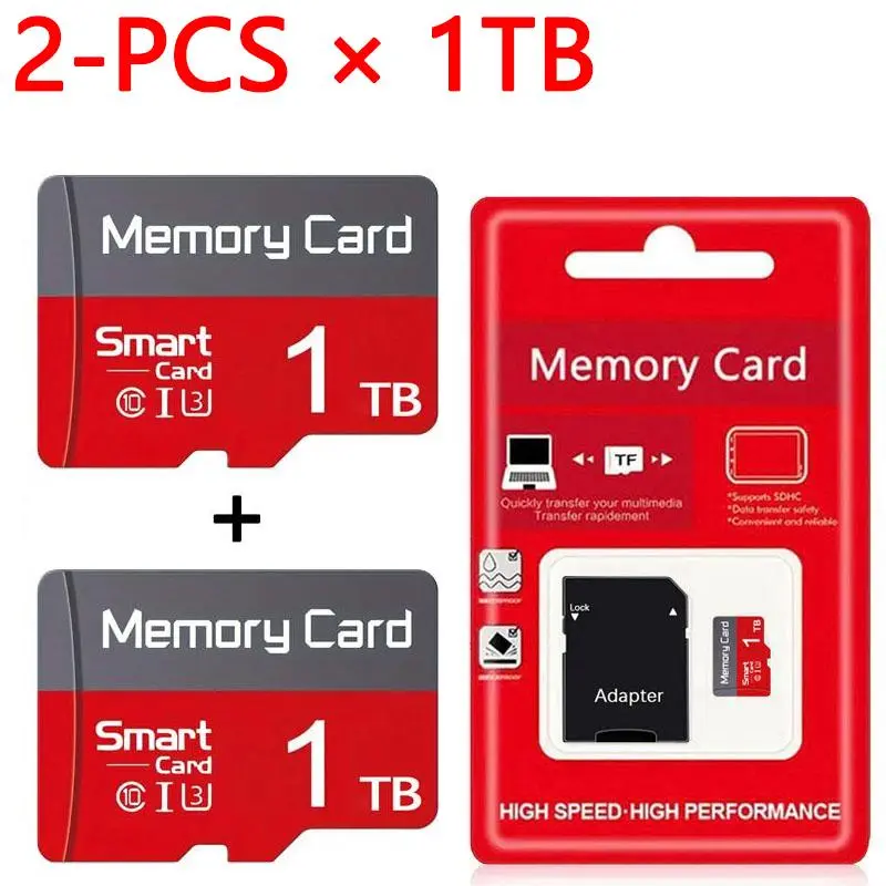 2 Pack 1TB U3 V30 Micro SD Storage Card