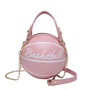 Single shoulder crossbody bag, small round bag, football bag, basketball bag, hand-held shoulder bag