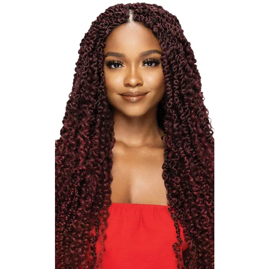 Synthetic Braiding Hair, 24 Inch Bohemian Waterwave Passion Twists, Long Wavy Curly Hair Extensions, Bohemian Braided Wigs, Synthetic Wavy Wig