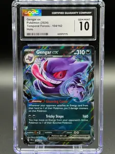 Pokemon TCG Gengar ex | Temporal Forces 104/162 | CGC Graded GEM MINT 10