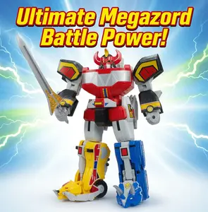 Mighty Morphin Power Rangers Re-Ignition Ultimate Megazord Electronic Action Figure with Lights, Sounds & Power Mega Sword for Kids Ages 4+