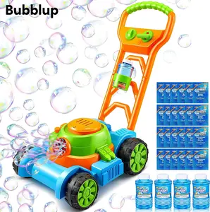 Kids Toys Bubble Lawn Mower Bubble Machine Summer Outdoor Toys Games, Automatic Bubble Mover Push Toy Gift Kids Outdoor Play
