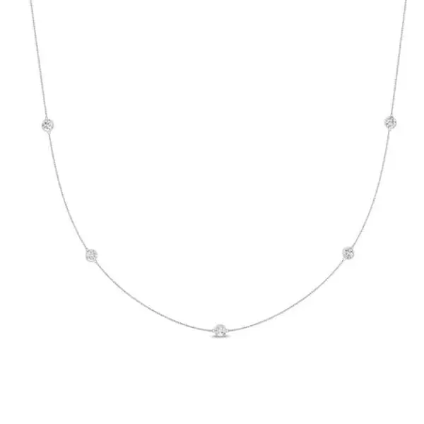 Vinca Strand Diamond Accented Necklace
