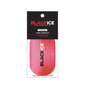BLACKICE Professional 2-Piece Hair Gripper Set - Red, Lightweight & Secure No-Slip Grip for All Hair Types, Versatile Hair Care Tool with VELCRO Pads