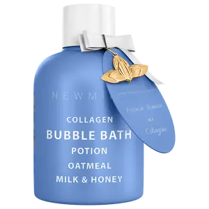 Collagen Bubble Bath | Oatmeal Milk & Honey | Long-Lasting Foam | Moisturizing & Calming Soak | All-Natural Spa Bubble Bath for Stress Relief & Self-Care