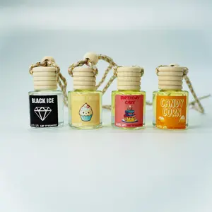 New Car aroma diffuser Upgraded Version Scent Diffuser Car Fragrance Set: Diffuser Ornaments, Empty Perfume Bottle Pendants, Car Perfume Bottles, Car Perfume Decoration. The fragrance will last for about 90 days