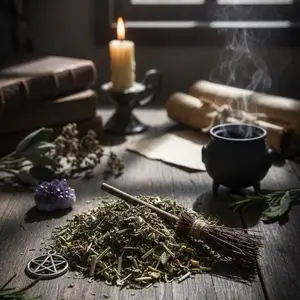 Limited Edition Samhain Seasonal Blend Witches Broom Looseleaf Tea with Mint Essence - Beverage