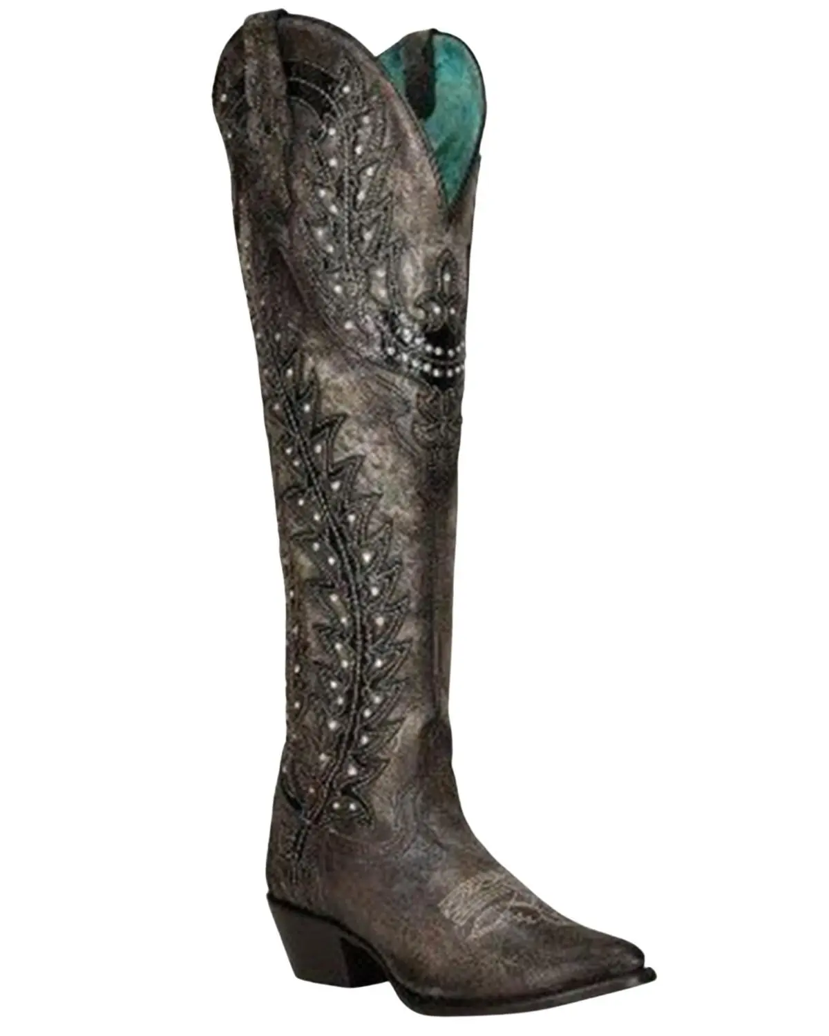 Corral Women's Crystal Western Boot Snip Toe - C3947